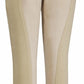 TuffRider Children's Cotton Full Seat Breeches in beige with reinforced full seat for equestrian comfort and grip