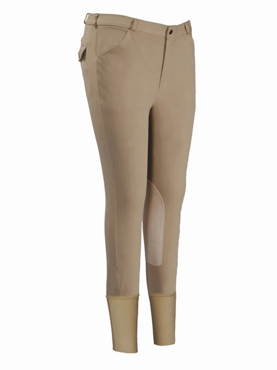 Men's Riding Breeches - TuffRider Patrol Knee Patch Breeches with, Light tan/36, view 25