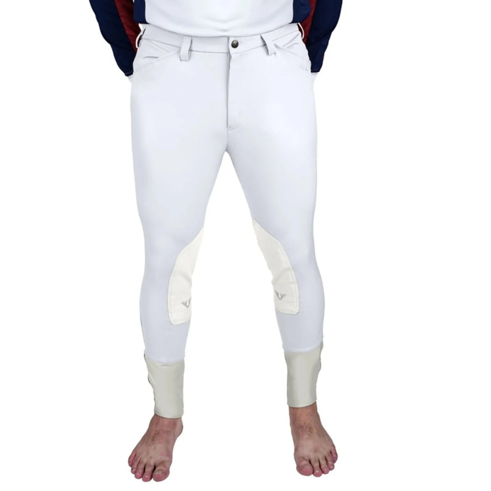 TuffRider Men's Claudio Knee Patch Breeches, white/42, view 24