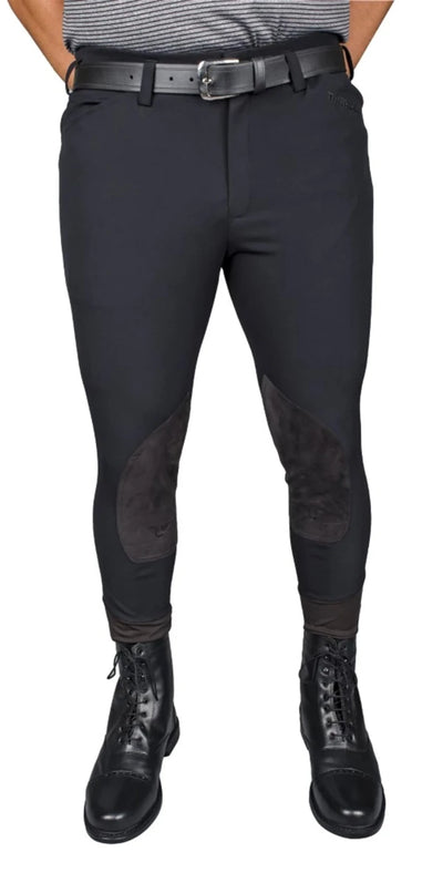 TuffRider Men's Claudio Knee Patch Breeches, black/28
