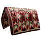 TuffRider Santa Fe Western Woven Saddle Blanket- Red/Black- 34 x 36 with geometric southwestern pattern, durable woven fabric