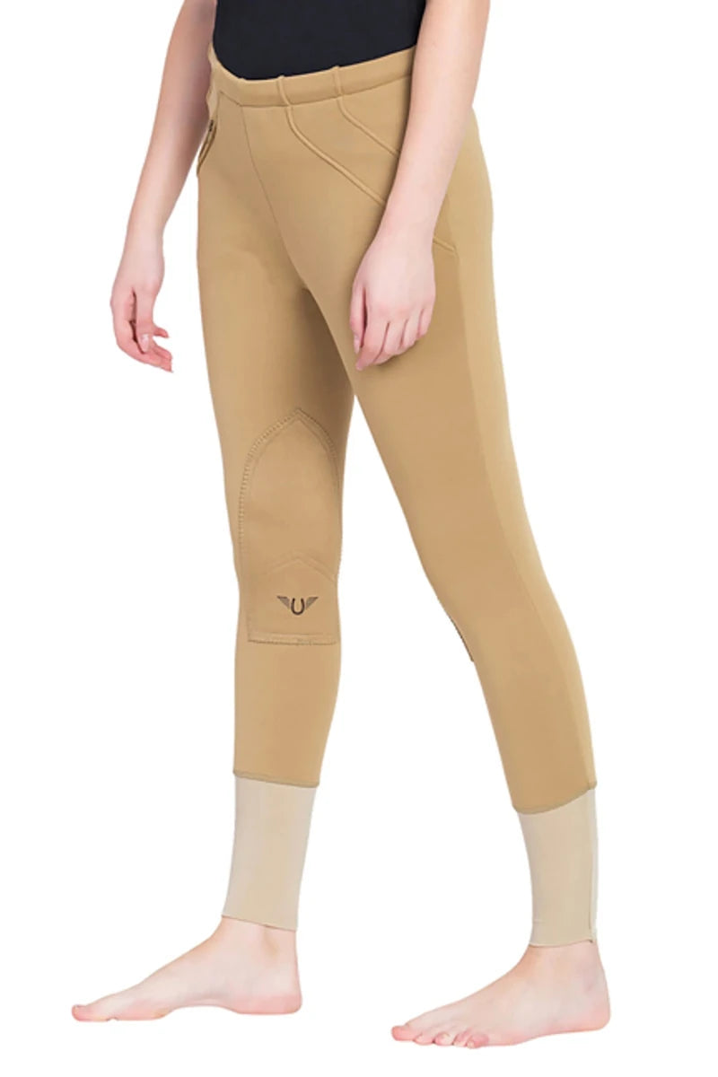 TuffRider Ladies Unifleece Pull-On Winter Breeches, Black/30, view 11