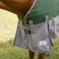 TuffRider Bonum 1200D Medium Weight Standard Neck Two Tone Turnout Blanket With 200gms of fill on horse outdoors