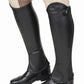Black leather riding boots worn over beige riding pants showcasing TuffRider Ladies Belmont Leather Half Chaps