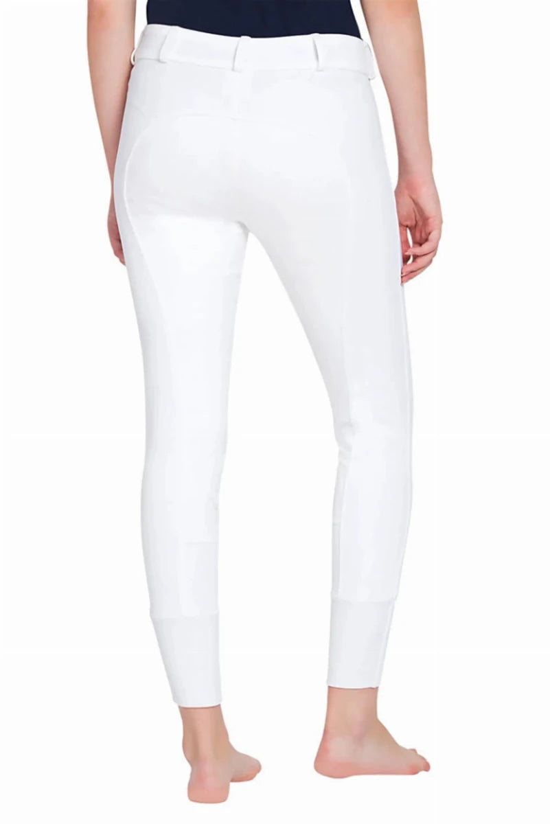 Women's Full Seat Riding Breeches - TuffRider Ribb Lowrise Wide Waistband Breeches - Pets Perfect