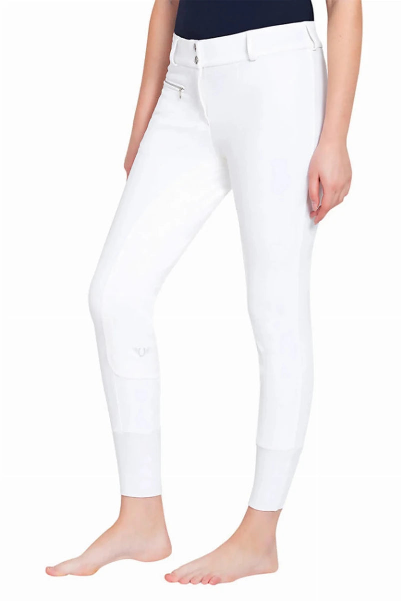 Women's Full Seat Riding Breeches - TuffRider Ribb Lowrise Wide Waistband Breeches - Pets Perfect