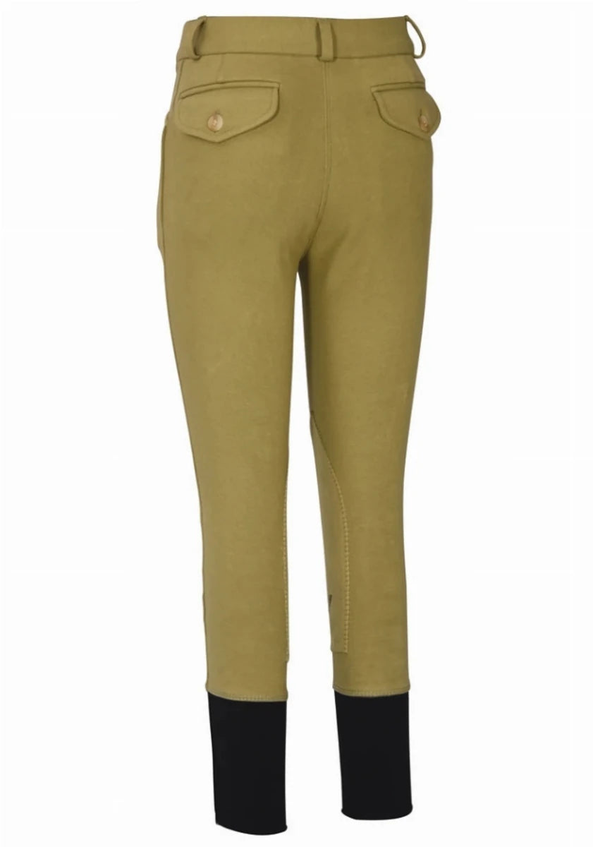 Boys Riding Breeches - Youth Knee Patch Equestrian Pants with, Black/6, view 7