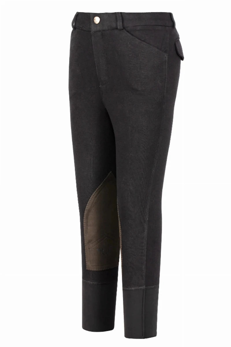Boys Riding Breeches - Youth Knee Patch Equestrian Pants with, view 22