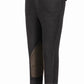 Black Boys Riding Breeches - Youth Knee Patch Equestrian Pants with UltraGripp Technology designed for horse riding.