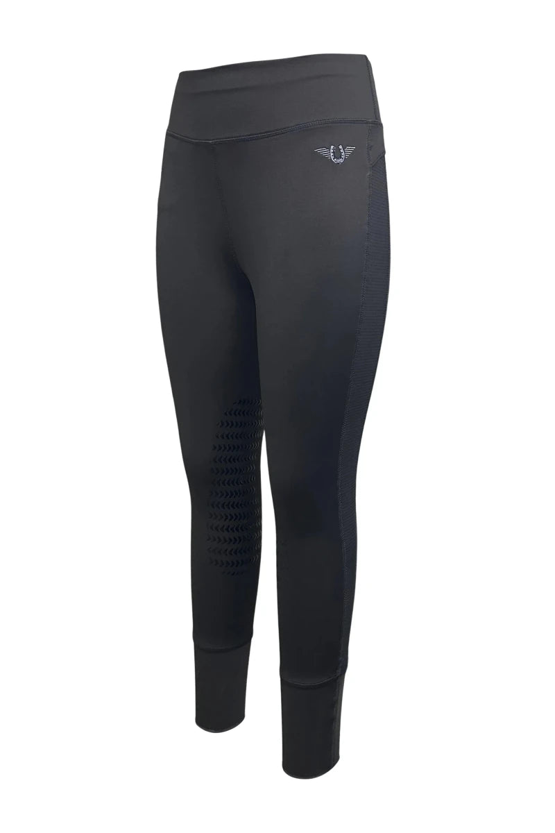 TuffRider Ladies Marathon Riding Tights-Navy-2XL, Charcoal/1, view 5