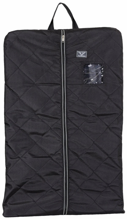 Classic Equestrian Garment Bag - Water-Resistant Show Clothing Storage Bag in black with zipper and carrying handle