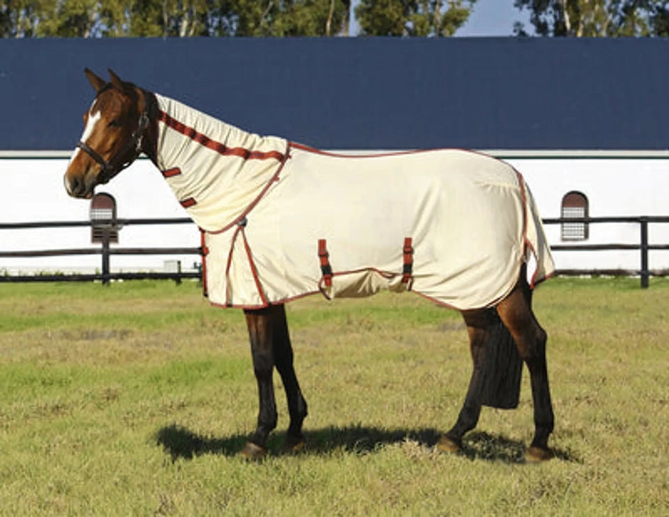Horse Fly Sheet - TuffRider Power Mesh Detachable Neck Fly Protection, view 32