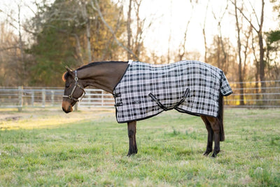 TuffRider Texilene Shoulder Lining FlyShield Sheet -Black/Grey, 66 in, 1