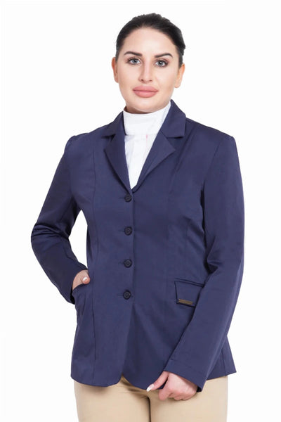 TuffRider Ladies Starter Long Show Coat, Navy/2