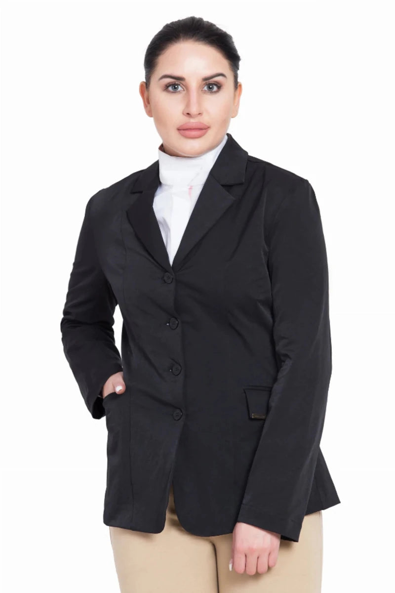 TuffRider Ladies Starter Long Show Coat, Black/10, view 13
