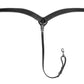 TuffRider Western Contoured Roper Breast Collar - Leather Horse Breast Collar with Shoulder Relief Design in black leather