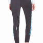 Woman wearing Women's Cooling Riding Tights - UPF 50+ UV Protection Equestrian Tights with Silicone Knee Patches, back view
