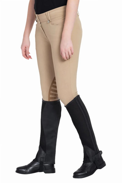 Tuffrider Air Mesh Washable Half Chaps, Black/XS
