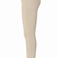 Beige fitted Tuffrider Children's Prime Tights With Belt Loops designed for comfort and style in equestrian activities