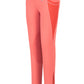 TuffRider Children's Minerva EquiCool Tights in coral with grip knee patches and breathable side panels for equestrian use