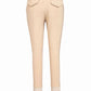 Boys Silicone Knee Patch Breeches - Youth Cotton Blend Riding Pants for Equestrian shown from back in beige color