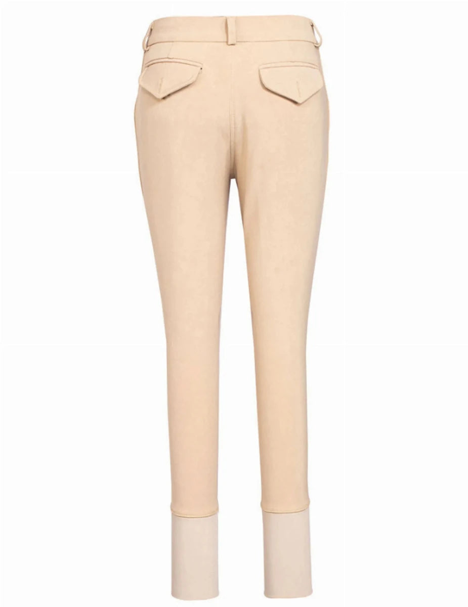 Boys Silicone Knee Patch Breeches - Youth Cotton Blend Riding Pants, view 9
