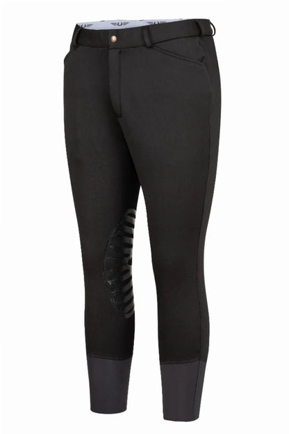 Men's Winter Riding Breeches - TuffRider Patrol Unifleece Insulated Breeches with Silicone Knee Patches - Pets Perfect