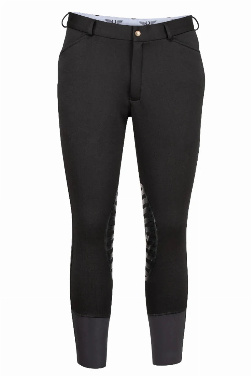 Men's Winter Riding Breeches - TuffRider Patrol Unifleece Insulated Breeches with Silicone Knee Patches - Pets Perfect