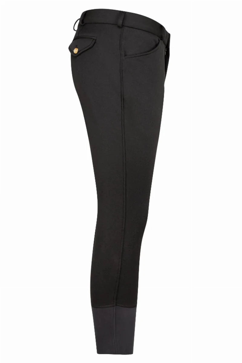 Men's Winter Riding Breeches - TuffRider Patrol Unifleece Insulated Breeches with Silicone Knee Patches - Pets Perfect