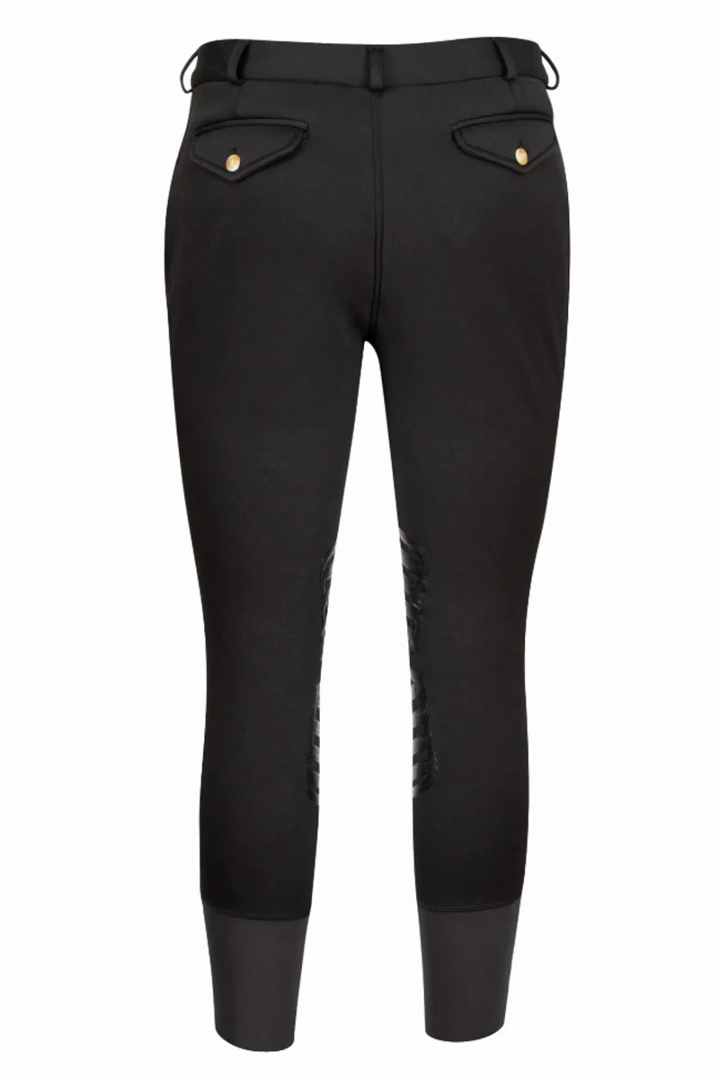 Men's Winter Riding Breeches - TuffRider Patrol Unifleece Insulated Breeches with Silicone Knee Patches - Pets Perfect