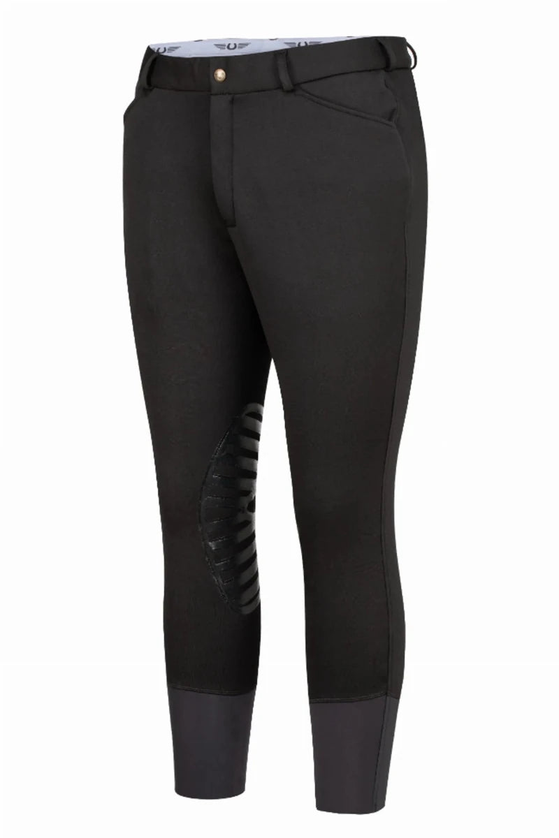 Men's Winter Riding Breeches - TuffRider Patrol Unifleece Insulated Breeches with Silicone Knee Patches - Pets Perfect