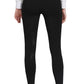 Rear view of person wearing black TuffRider Ladies Bootie Tights With Pocket, showing full leg coverage and ankle length design.