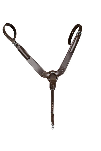 TuffRider Western Pulling Breast Collar, Dark, Brown, Horse