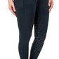 Equine Couture Ladies Nicole 3 Season Tight shown in black with full seat grip detail for equestrian use.