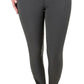 Equine Couture Ladies Nicole Knee Patch Breech in dark gray with silver detailing and button closure, designed for equestrian use.