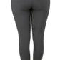 Back view of Equine Couture Ladies Nicole Knee Patch Breech in dark color, showcasing knee patches and logo waistband.