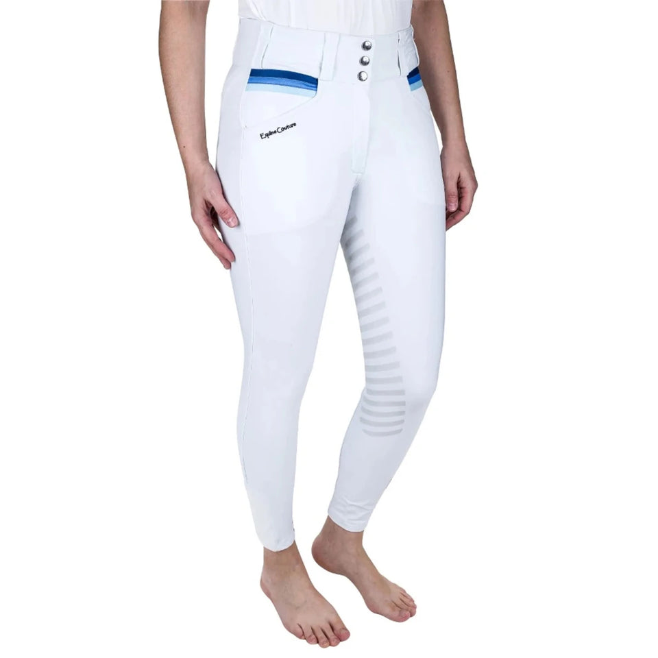 Equine Couture Women's Gradient Full Seat Breech- White with Red, White-blue/34, view 13