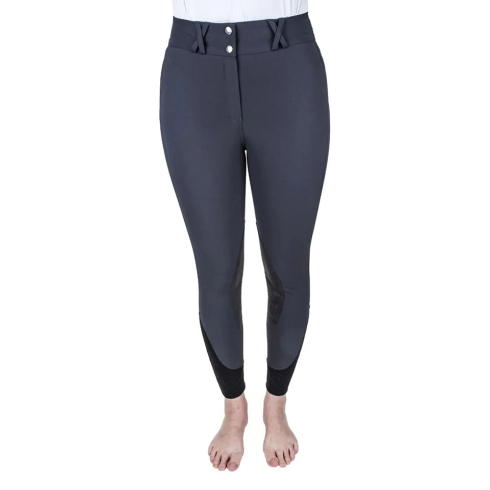 Equine Couture Charlotte Suede Knee Patch Breech, view 12