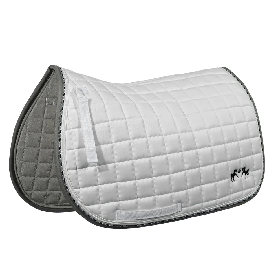 Equine Couture Coolmax Plush White Saddle Pad, view 4