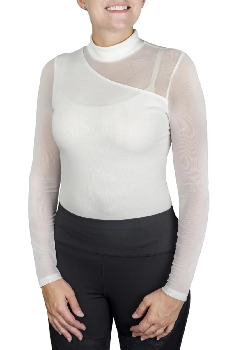 Spicy Girl Cocoa Long Sleeve Shirt by EC- White- Large, view 3