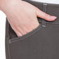 Close-up of hand in pocket of Equine Couture Ladies Sportif Natasha Knee Patch Breeches - UltraGripp Suede Riding Pants with Wide Waistband