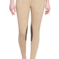 Equine Couture Coolmax Champion Knee Patch Breeches - Women's Moisture Wicking Riding Pants in beige with dark knee patches