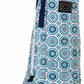 Equine Couture Kelsey Equestrian Boot Bag - Water Resistant Riding Boot Carrier with Full Zipper in blue geometric pattern