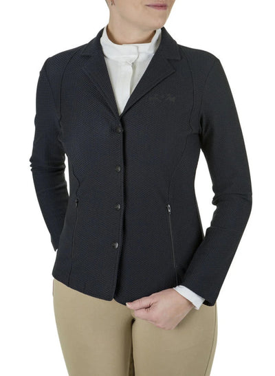Equine Couture Ladies EquiVent Sport Show Coat, Black/1