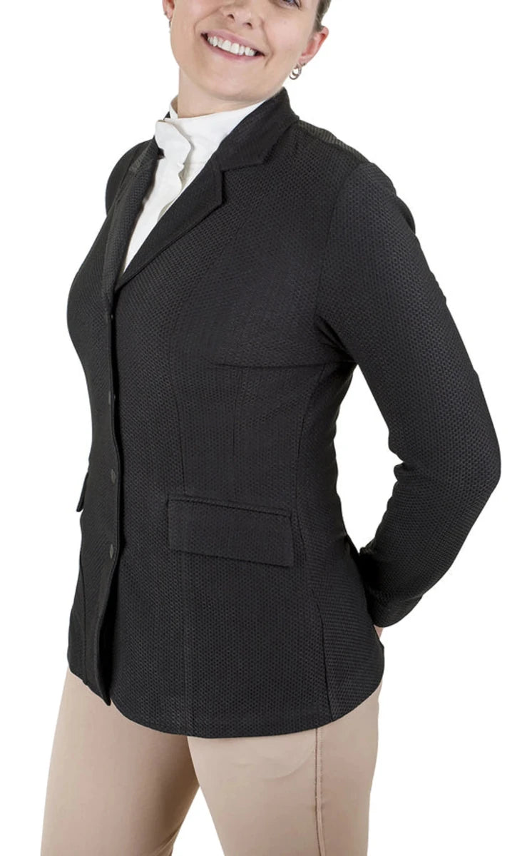 Equine Couture Women EquiVent 4-Snap Button Show Coat, view 17