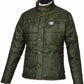 Equine Couture Finley Reversible Jacket - Women's Windproof Riding Jacket with Faux Leather Trim in olive green design