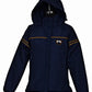 Women's Waterproof Riding Jacket - Breathable Ripstop Equestrian Rain Jacket with Stowaway Hood - Equine Couture Farm House in navy blue