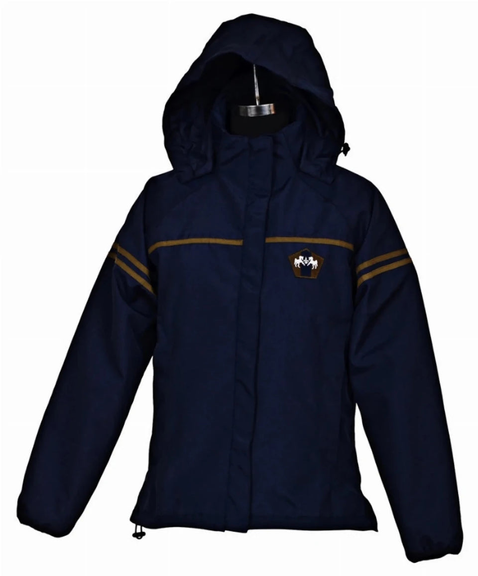 Women's Waterproof Riding Jacket, Equine Couture Farm House, Ash gray/black/X-LARGE, view 8