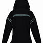 Women's Waterproof Riding Jacket - Breathable Ripstop Equestrian Rain Jacket with Stowaway Hood - Equine Couture Farm House in black back view