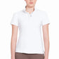 Woman wearing Women's Equestrian Show Shirt - Short Sleeve Competition Shirt with UV Protection & Moisture Wicking - Equine Couture Cara